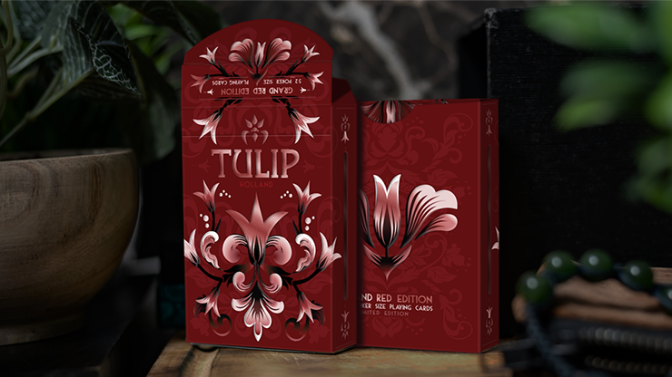 Tulip: Grand Crimson Red (Gilded) by Dutch Card House image 0