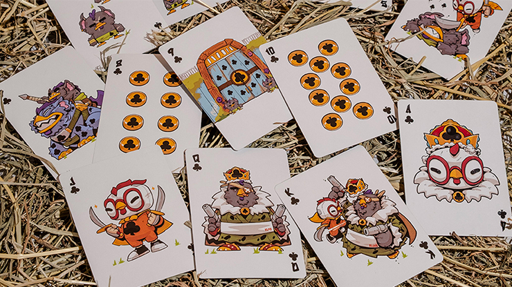 Bicycle: Chicken & Crowns Playing Cards by RunIt Decks image 1