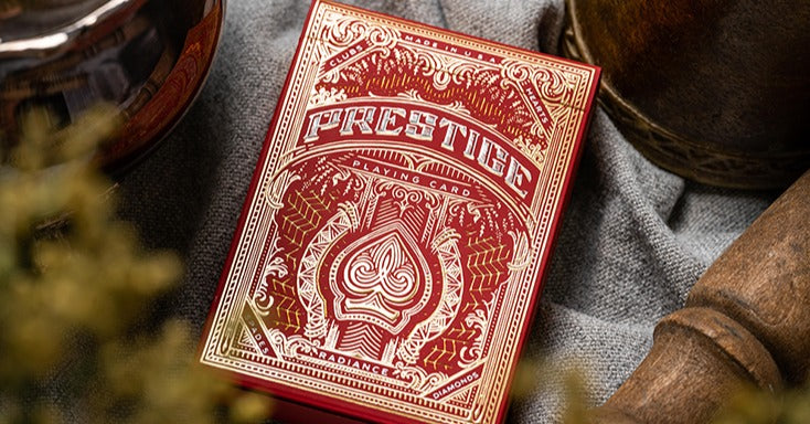 Prestige (Red) Playing Cards by Gamblers Warehouse image 0