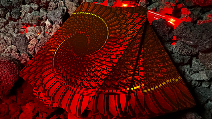 Draconian (Crimson) Playing Cards by Midnight Cards image 1