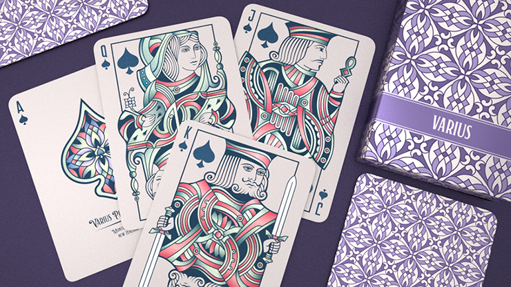 VARIUS (Limited Edition Purple) Playing Cards by Montenzi image 4