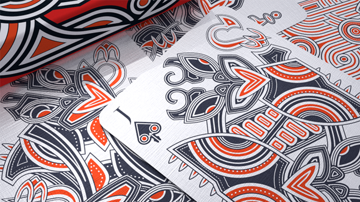 Hello Tiki (Red) Playing Cards by Montenzi image 3