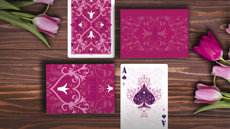 Tulip (Pink) Playing Cards by Dutch Card House image 1