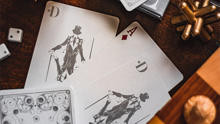 Smoke & Mirrors V8 Silver (Deluxe) Playing Cards by Dan & Dave image 4