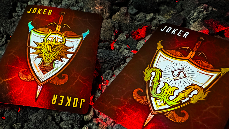 Draconian (Crimson) Playing Cards by Midnight Cards image 5