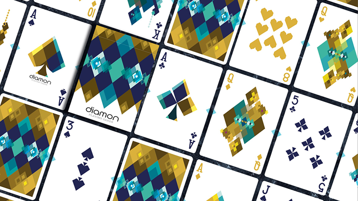 Diamon Nº22 (Gold Foil) Playing Cards by Dutch Card House image 1