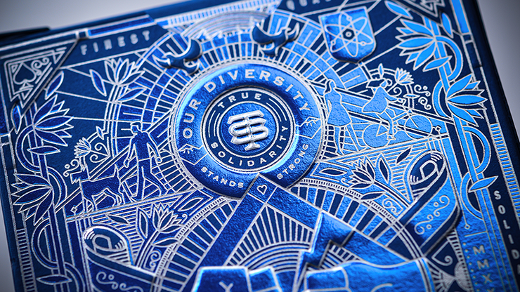 Solidarity (Navy Blue) Playing Cards by Riffle Shuffle image 1