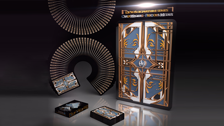 Card Masters: Precious Metals (Black, Standard) Playing Cards by Handlordz image 4