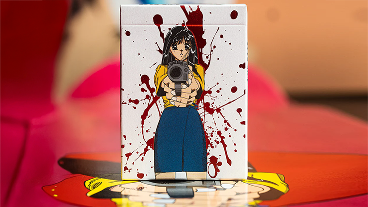 Hookups x Fulton's: Barrel of a Gun (Blood Splatter) Playing Cards by Fulton's image 0