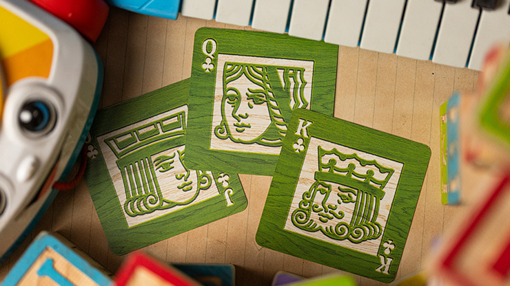 Alphabet Blocks (Green) Playing Cards by Kings Wild image 2