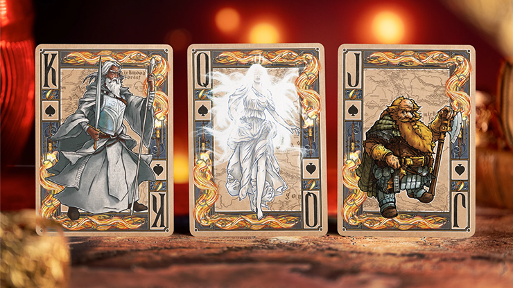 LOTR: Two Towers (Gilded) Playing Cards by Kings Wild image 4