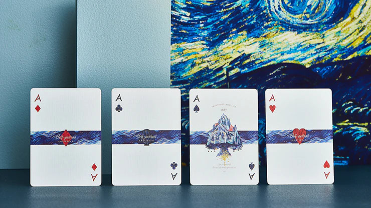 Van Gogh: Self Portrait (Borderless) Playing Cards by Jiken & Jathan image 4