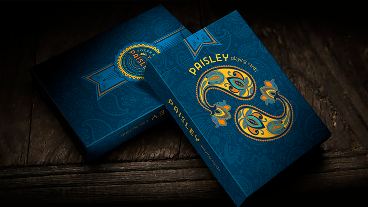 Paisley Poker (Blue) Playing Cards by Dutch Card House image 0