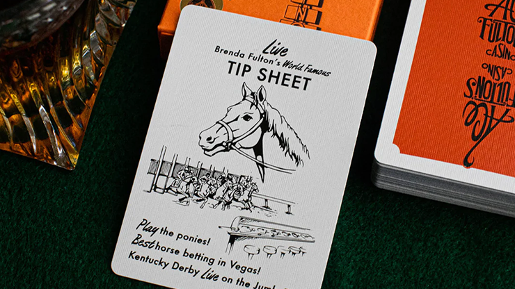 Ace Fulton's 10 Year Anniversary (Sunset Orange) Playing Cards by Brad Fulton image 2