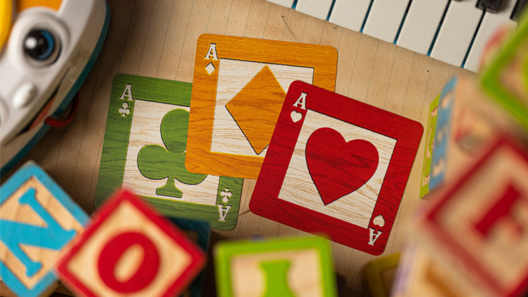 Alphabet Blocks (Green) Playing Cards by Kings Wild image 3