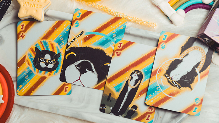 Space Cat V2 (Collector's Box Set) Playing Cards by King Star image 4