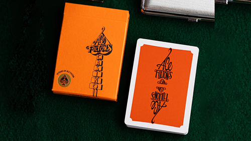 Ace Fulton's 10 Year Anniversary (Sunset Orange) Playing Cards by Brad Fulton image 1