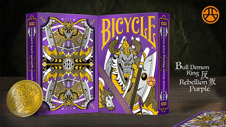 Bicycle: Bull Demon King (Rebellion Purple) Playing Cards by HypieLab image 0