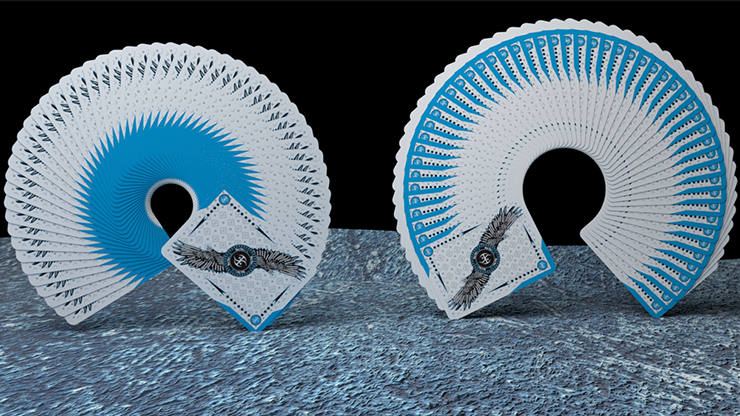 Falcon Throwing Cards (Ice, Foil) Playing Cards by Rick Smith Jr. & De'vo image 3