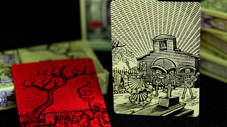 FULTON'S Day of the Dead (Green) Playing Cards by Brad Fulton image 5