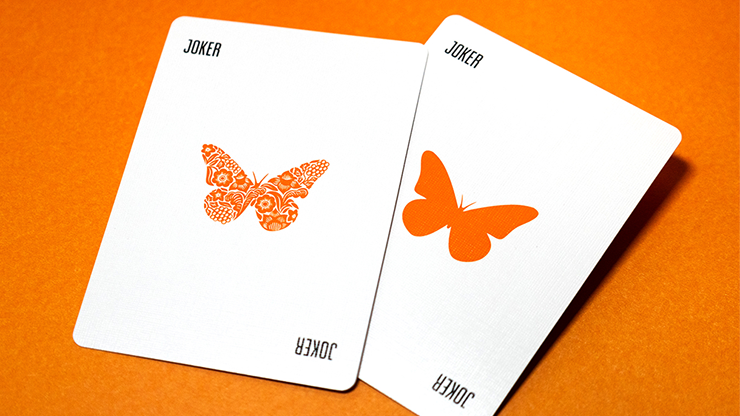 Butterfly: Workers Edition (Orange, Marked) Playing Cards by Ondrej Psenicka image 4