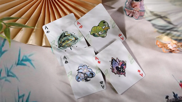 Flower Moon V2 (2-deck set) Playing Cards by King Star image 4