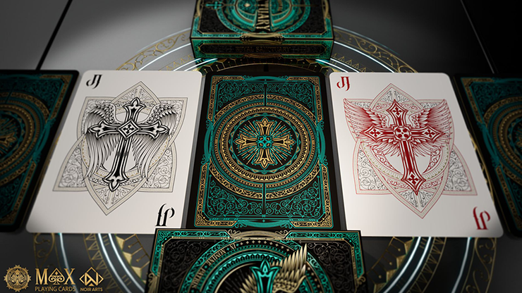 Royal Sanctuary: Noble (Emerald, Foil) Playing Cards by ShapeShifters image 4