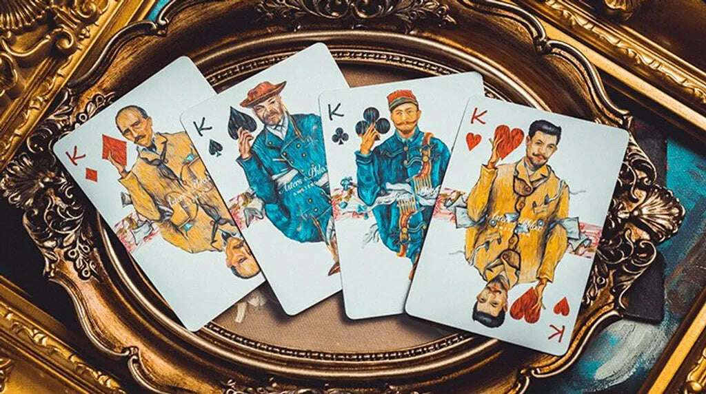 Van Gogh: Asters & Phlox (Borderless) Playing Cards by Jiken & Jathan image 1