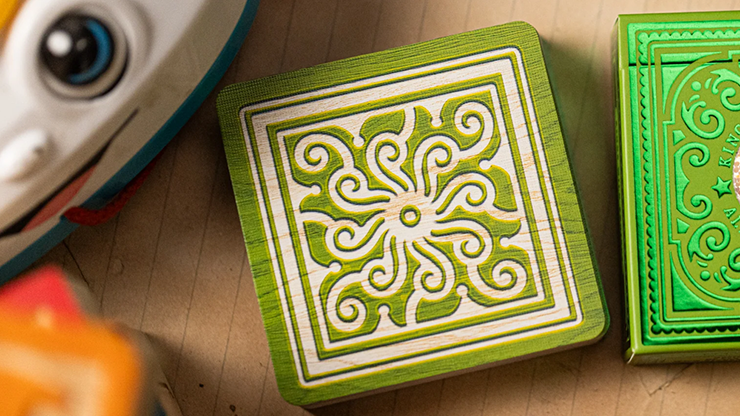 Alphabet Blocks (Green) Playing Cards by Kings Wild image 4