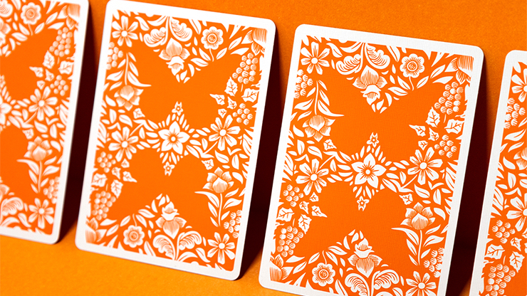 Butterfly: Workers Edition (Orange, Marked) Playing Cards by Ondrej Psenicka image 2